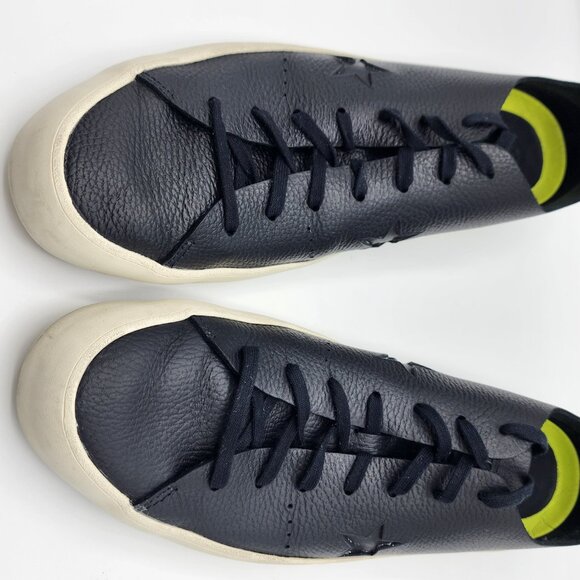 Converse One Star Prime OX Black Leather Low Top Sneakers - Picture 2 of 6